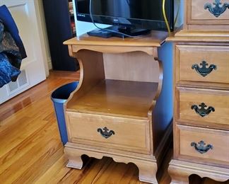 Sumter Cabinet Co nightstand and chest on chest