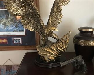One of several cast eagles!
