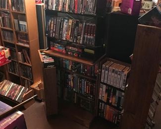 Over 20' of Vhs tapes, Dvd's and Cd's!