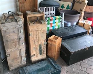 Military ammo crates and more!