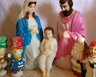 Blow Mold Christmas Decorations