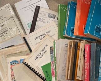 France And Related Stamps, Album Pages, And Books