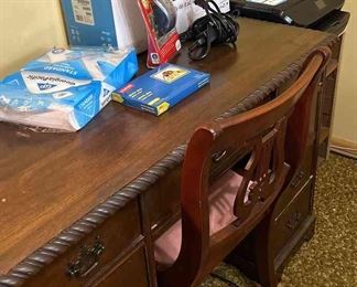 HP Photo Smart Plus Printer, HP ENVY Photo Printer, Wireless Mouse, Desk, Chair, Small Shelf