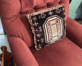 LaZBoy Recliner, Pillow,  Magazine Holder