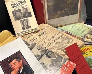 Life Magazine JFK Memorial 1963, Life Magazine 1938, Dayton Daily News Paper 1976, and More