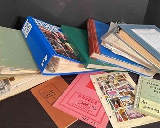 Stamps Around The World Variety Of Countries In Binders, Or On Pages