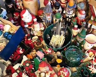 Vintage Christmas Mystery Lot...Nutcrackers, Music Boxes And More