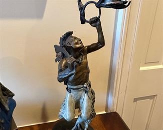 "Hoop Dance" bronze by James Ford