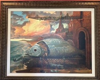 Vladamir Kush giclee "Deep Sea Project" ; so stunning in person!