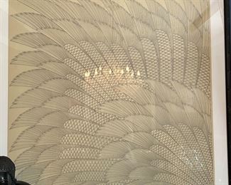 HUGE magnificent print on silk