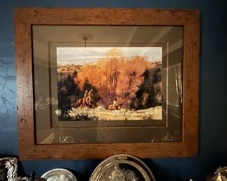 HUGE Western print "Riding in the Big Country"