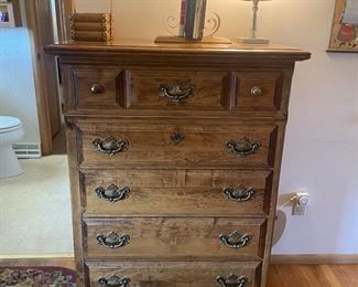 Bedroom Highboy Dresser  Solid Wood- $100.00