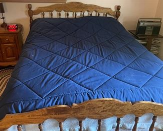 Queen Bed Frame with mattress - $100.00