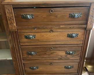 Oak Highboy Dresser $60.00