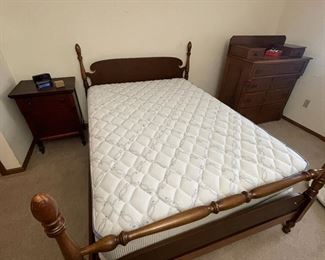 Full bed with nice clean mattress - $100