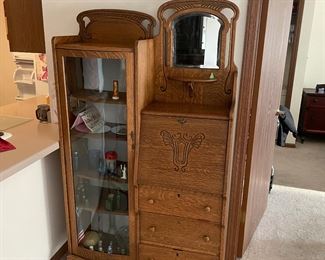 Side by Side Oak Secretary - $220.00