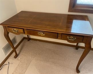 Queen Ann Style Library Table 3 drawer- 75.00