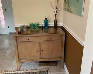 Bleached walnut commode 