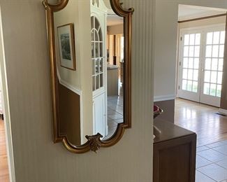 Gold hall mirror 
