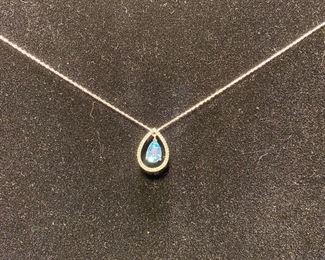 14 kt and aquamarine