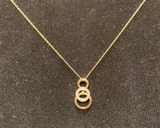 10 karat gold on a 18" chain