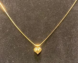 14 kt yellow gold 18" chain