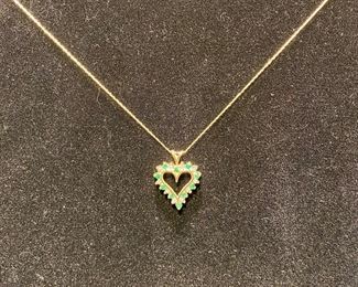 10 kt yellow gold with 18" chain