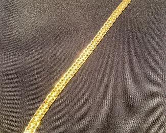 7" bracelet 14 kt yellow gold