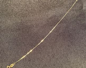 7" bracelet 14 kt yellow gold