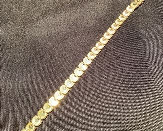 585 yellow gold 7" bracelet