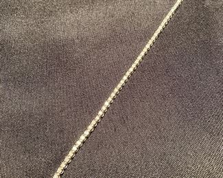 14 kt white gold with diamonds 7" bracelets