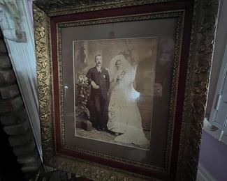 antique framed photo