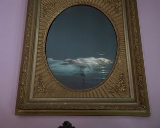 religious framed o/c