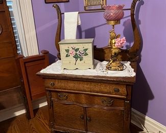 oak wash stand 