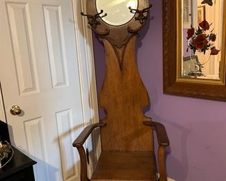 Hall tree w/seat
