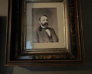 antique framed photo