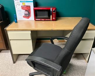 desk and office chair