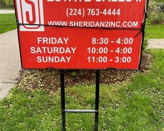 Thank you for shopping at Sheridan Estate Sales II