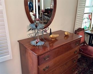 Stickley cherry chest in Mirror 
