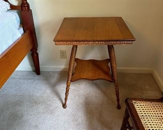 Square oak parlor table