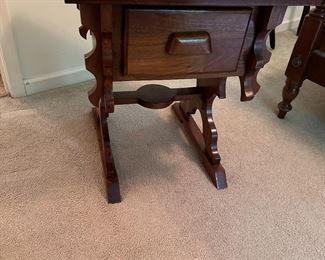 Duplicated walnut table of a family Antique by Graham Walker, Kirkwood TN