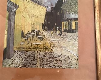 Parisian street scene print 