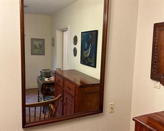 Large mahogany mirror