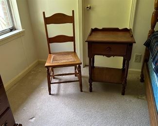 Antique chair and table 