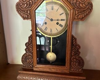 Antique oak kitchen clock