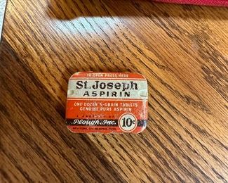 St Joesph aspirin pill box