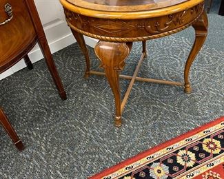 Antique horse leg display table.