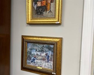 Canvas print and original Vango copy