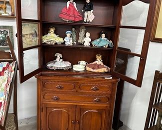 Handmade cherry China cabinet similar to Lillian Russell by Nashville craftsman