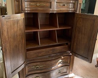 #3	Drexel Batcheler Chest 4 drawers and 2 doors and cubbies 42x18x62	 $200.00 			
